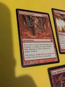 Furnace of Rath,Banefire,Rage Reflection. Magic the Gathering 3 Card.red rares - Image 5