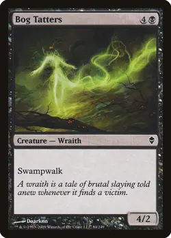 Bog Tatters Foil Zendikar 84 NM MTG - Image 1
