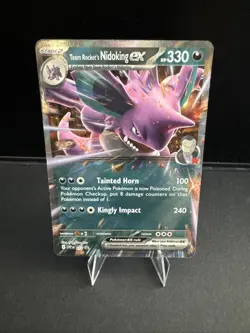 Pokemon TCG Team Rocket’s Nidoking ex SVP 217 Sv: Destined Rivals Promo NM - Image 1