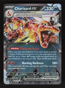 Charizard EX 054/091 Paldean Fates Holo Pokemon Card - Image 1