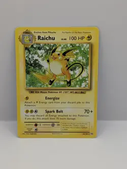 Pokemon Card Raichu Evolutions Rare 36/108 Near Mint Non Holo - Image 1