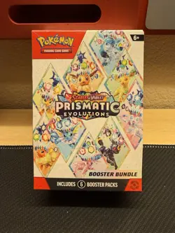 🔥NEW🔥Pokemon SV Prismatic Evolutions 💥6 Booster Pack Bundle💥 Sealed Box - Image 1