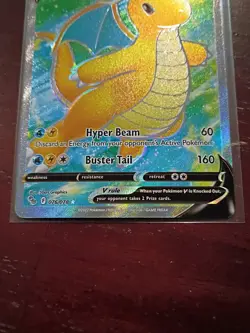Dragonite V Full Art Holo Ultra Rare 076/078 Pokemon GO - Image 3