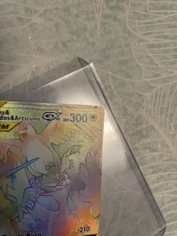 Pokemon TCG Moltres & Zapdos & Articuno 69/68 GX Hidden Fates Secret Rare NM - Image 3