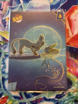 🔥NON TCG Chinese Pokemon Elf Eif Origin Collection 3.0 SBR Glaceon And Vapore🔥 - Image 1