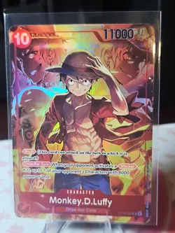 One Piece TCG Monkey.D.Luffy Treasure Booster ST10-006 SR FOIL PROMO - Image 1