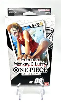 One Piece Card Game English Starter Deck 8 ST-08 Monkey.D.Luffy Sealed - Image 1