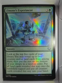 Zimone's Experiment - U169 - MTG - Secrets of Strixhaven (SOS) FOIL - Image 1