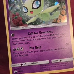 Pokemon Promo: Celebi SM224 Holo Foil Promo - LP/NM - Image 3