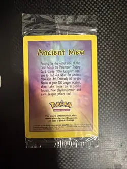 2000 Pokemon Game Movie Promo Ancient Mew Holo (Sealed) - Image 2