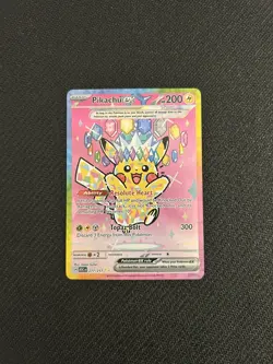 Pikachu Ex (Tera) 277/217 SIR Ascended Heroes Pokemon TCG PSA 10 CONTENDER - Image 1