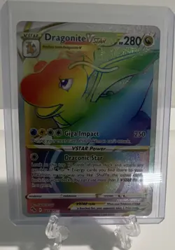 Pokemon Dragonite VSTAR 081/078 Pokemon GO Secret Rare Holo 280 HP English - Image 1