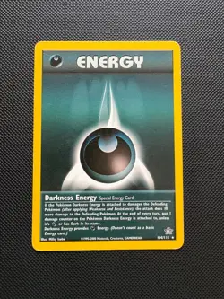 Vintage Pokemon TCG - Darkness Energy 104/111 - Neo Genesis - MP - Image 1