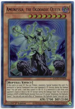 Amunessia, the Ogdoadic Queen Yu-Gi-Oh! ANGU-EN008 1st Ultra Rare - Image 1
