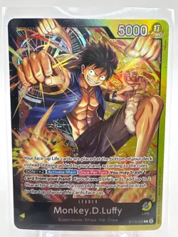• Monkey.D.Luffy • ST13-003 Leader The Three Brothers Holo Foil One Piece TCG NM - Image 1