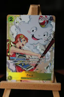 Zeus Alt Art OP11-106 One Piece A Fist of Divine Speed NM English - Image 2