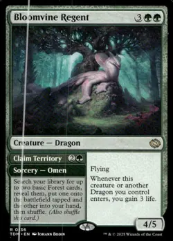 Bloomvine Regent 136 Rare Tarkir: Dragonstorm MTG Near Mint - Image 1