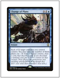 1x Change of Plans, Streets of New Capenna Commander, Magic the Gathering MTG NM - Image 1
