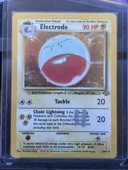 Pokemon TCG Electrode Jungle 2/64 Holo Unlimited Holo Rare - Image 1