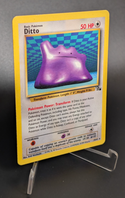 Ditto - Fossil Non-Holo Rare 18/62 - Pokemon TCG (Vintage WoTC) - LP/MP - Image 2