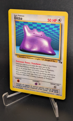 Ditto - Fossil Non-Holo Rare 18/62 - Pokemon TCG (Vintage WoTC) - LP/MP - Image 3
