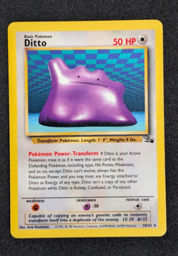 Ditto - Fossil Non-Holo Rare 18/62 - Pokemon TCG (Vintage WoTC) - LP/MP - Image 4