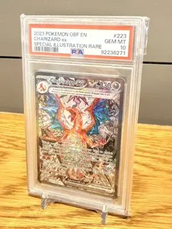 2023 Charizard ex SIR 223/197 Obsidian Flames Pokemon PSA 10 - Image 1