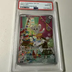 PSA 10 - 2024 POKEMON TEF EN MINCCINO ILLUSTRATION RARE #182 Great Deal! - Image 1