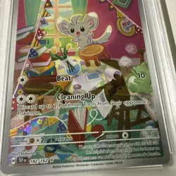 PSA 10 - 2024 POKEMON TEF EN MINCCINO ILLUSTRATION RARE #182 Great Deal! - Image 2