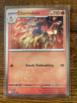 POKEMON TCG CHARMELEON 079 PROMO BLACK STAR HOLO COSMOS - Image 1
