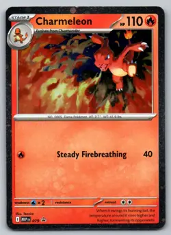 Charmeleon (Cosmos Holo) 079 Holo Promo ME: Mega Evolution Promo Pokemon Holo NM - Image 1