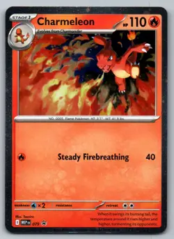 Charmeleon (Cosmos Holo) 079 Holo Promo ME: Mega Evolution Promo Pokemon Holo NM - Image 1