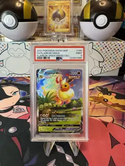2021 Pokemon SWSH Flareon VMAX Promo SWSH180 PSA 9 Mint - Premium Collection - Image 1