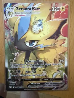 ZERAORA VMAX GG42/GG70 HOLO RARE VMAX CROWN ZENITH GALARIAN GALLERY POKEMON - Image 1