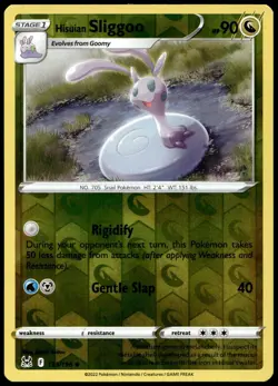 Hisuian Sliggoo 133/196 Uncommon Lost Origin Pokemon Reverse Holo Near Mint - Image 2