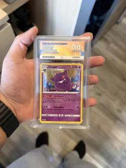 Pokemon Gengar Black Star Promo Pin Collection TCG SWSH052 ACE 10 - Image 1