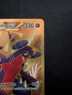 Cynthia's Garchomp EX 241/182 Hyper Rare Full Art Holo Pokemon Destined Rivals - Image 3