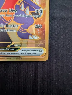Cynthia's Garchomp EX 241/182 Hyper Rare Full Art Holo Pokemon Destined Rivals - Image 4