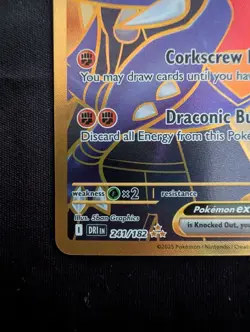 Cynthia's Garchomp EX 241/182 Hyper Rare Full Art Holo Pokemon Destined Rivals - Image 5