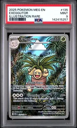 POKEMON MEG EN-MEGA EVOLUTION ILLUSTRATION RARE #135 - EXEGGUTOR 135/132 - PSA 9 - Image 1