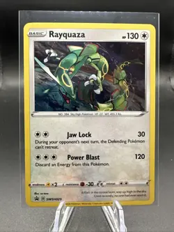 Rayquaza SWSH029 Holo Promo Sword & Shield Promo Pokemon Near Mint - Image 1