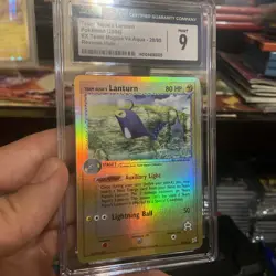 Team Aqua’s Lanturn 28/92 EX Magma VS Aqua REVERSE HOLO Pokemon - Image 1