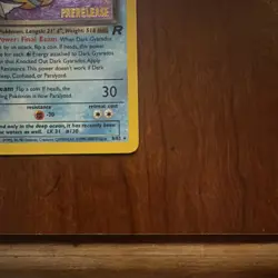 Dark Gyarados 8/82 Team Rocket Prerelease Holo Promo 70 HP English Pokemon TCG - Image 4