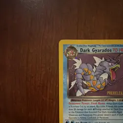 Dark Gyarados 8/82 Team Rocket Prerelease Holo Promo 70 HP English Pokemon TCG - Image 5