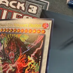 YuGiOh! ALIN-EN040 Snake-Eyes Vengeance Dragon 1st Edition Holo - Image 5
