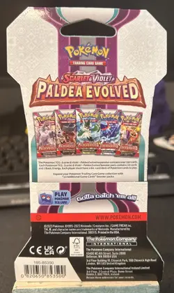 Pokemon TCG Scarlet & Violet Paldea Evolved Sleeved Booster Pack. - Image 2