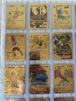 Lot Of 26 Gold Foil Fan Art Pokemon Cards - Image 2