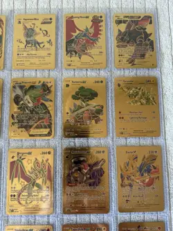Lot Of 26 Gold Foil Fan Art Pokemon Cards - Image 3