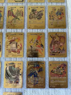 Lot Of 26 Gold Foil Fan Art Pokemon Cards - Image 5