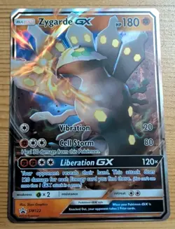 Zygarde GX Full Art SM122 Black Star Promo Holo Card Pokemon TCG Sun & Moon LP - Image 1